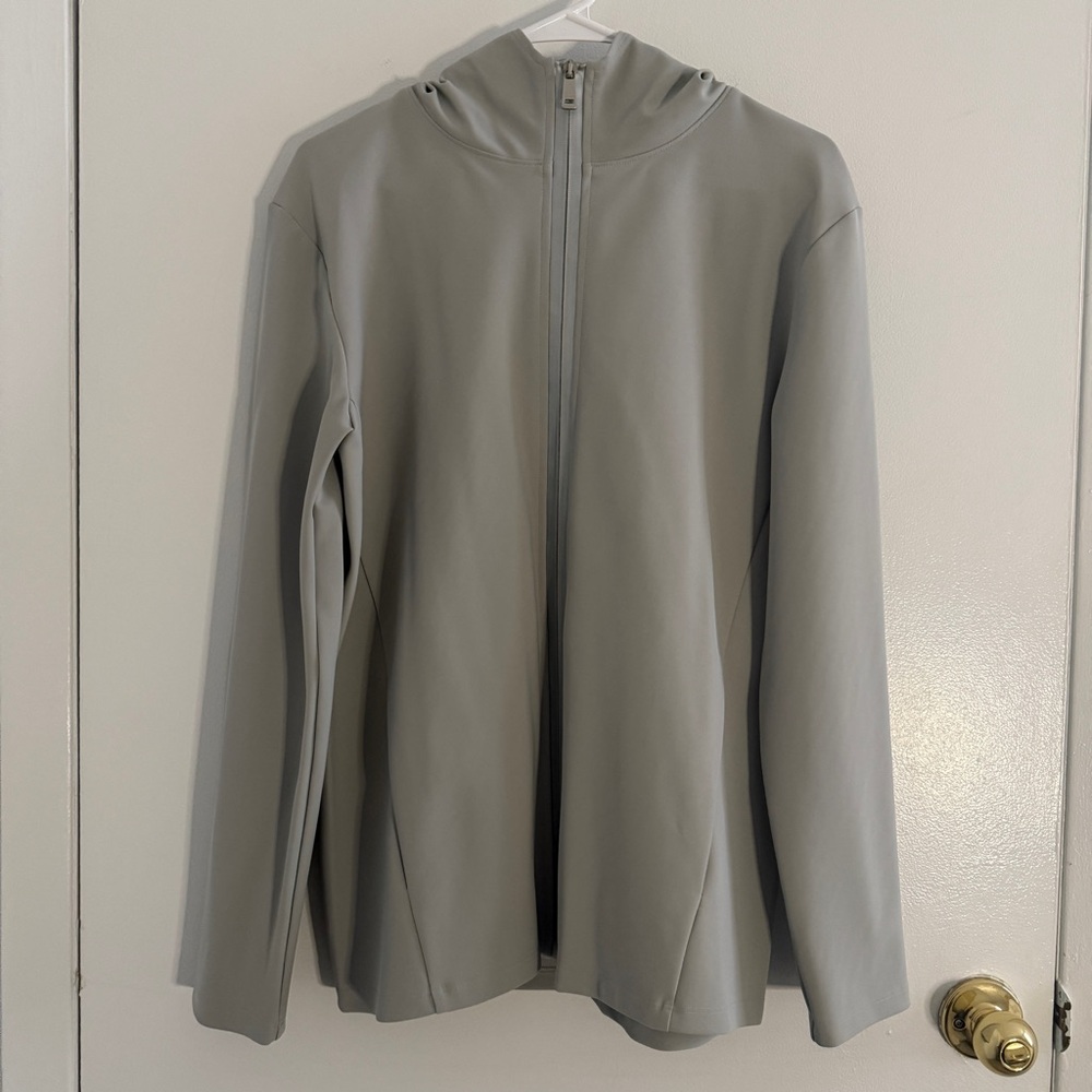Jil Sander Men’s Gray Vintage Raf Simons Era Technical Zip Hooded Jacket Small